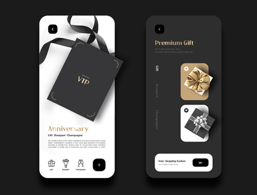 A display showing both luxury premium products and value-for-money items.