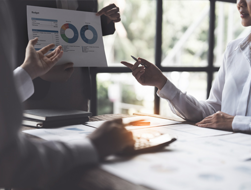 Step 1 of our BPO process: Consultation & Market Analysis.
